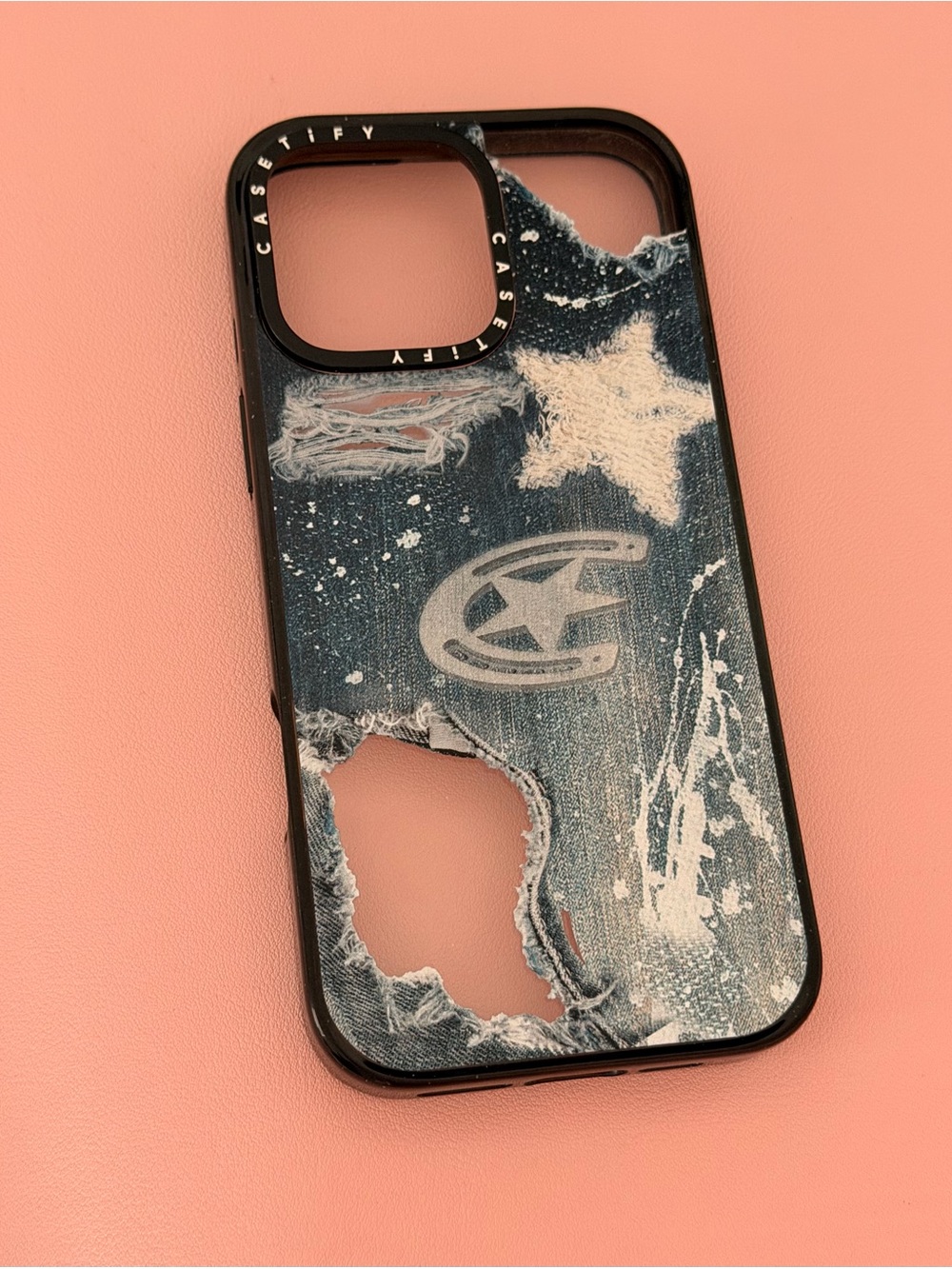 Casetify iPhone 16 pro max Denim Style Blue iPhone Case